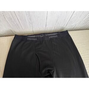 Lapasa Mens Thermal Underwear Bottoms Fleece Lined Long Johns Black XL